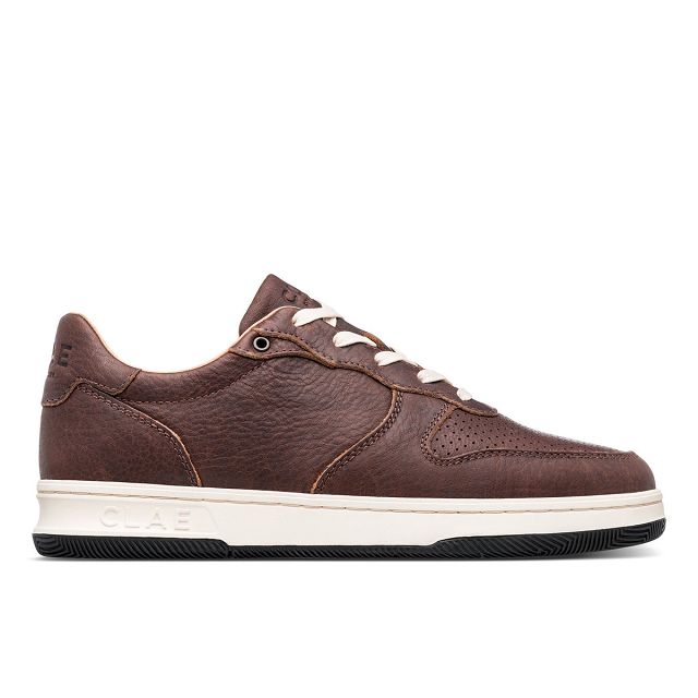 CLAE MALONE Shoes Womens USA709-Y25 In Cocoa Leather